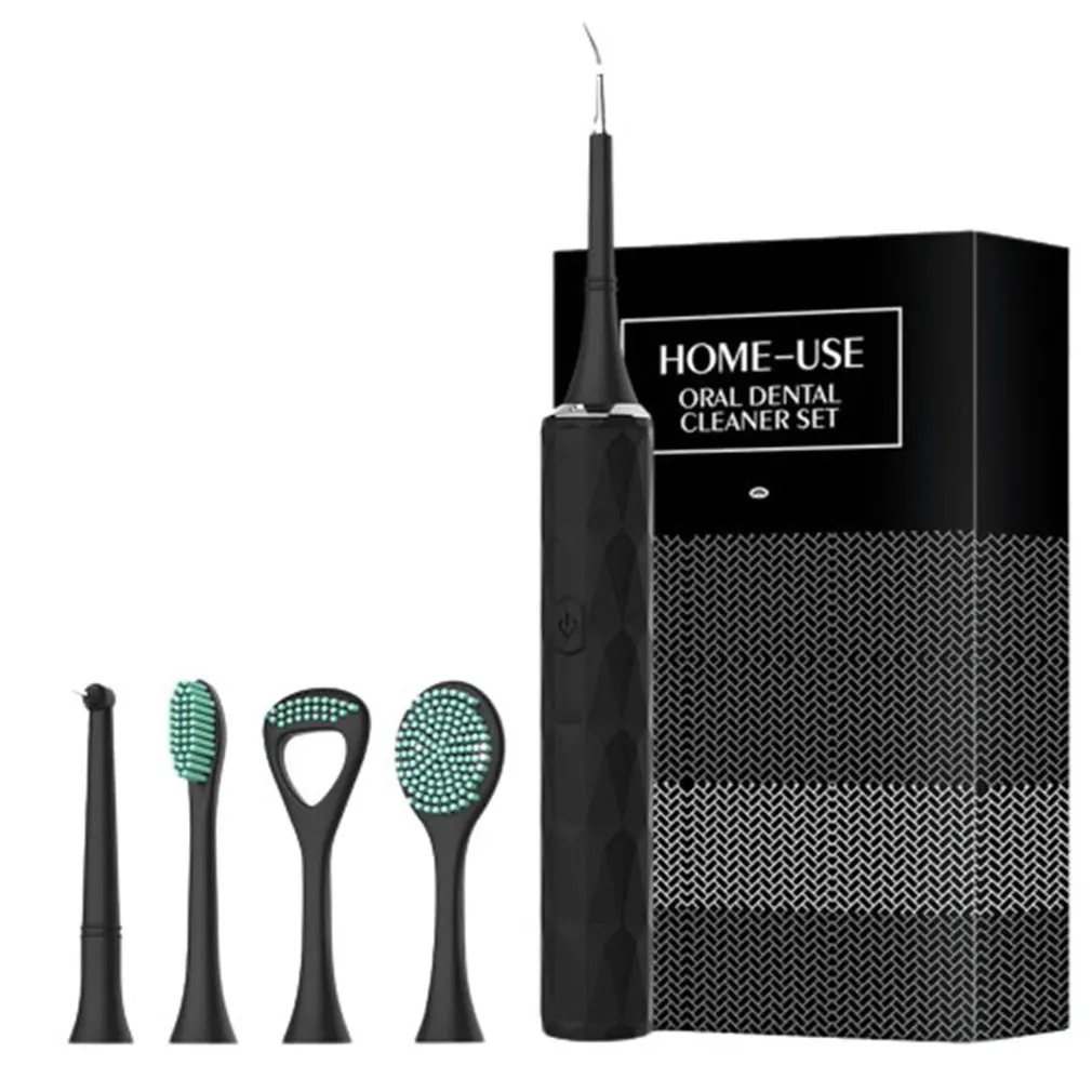 

Tooth Cleaner H-2038 Tooth Stone Cleaner Tooth Beautifying Instrument Silicone Tooth Punch Electric Toothbrush Set