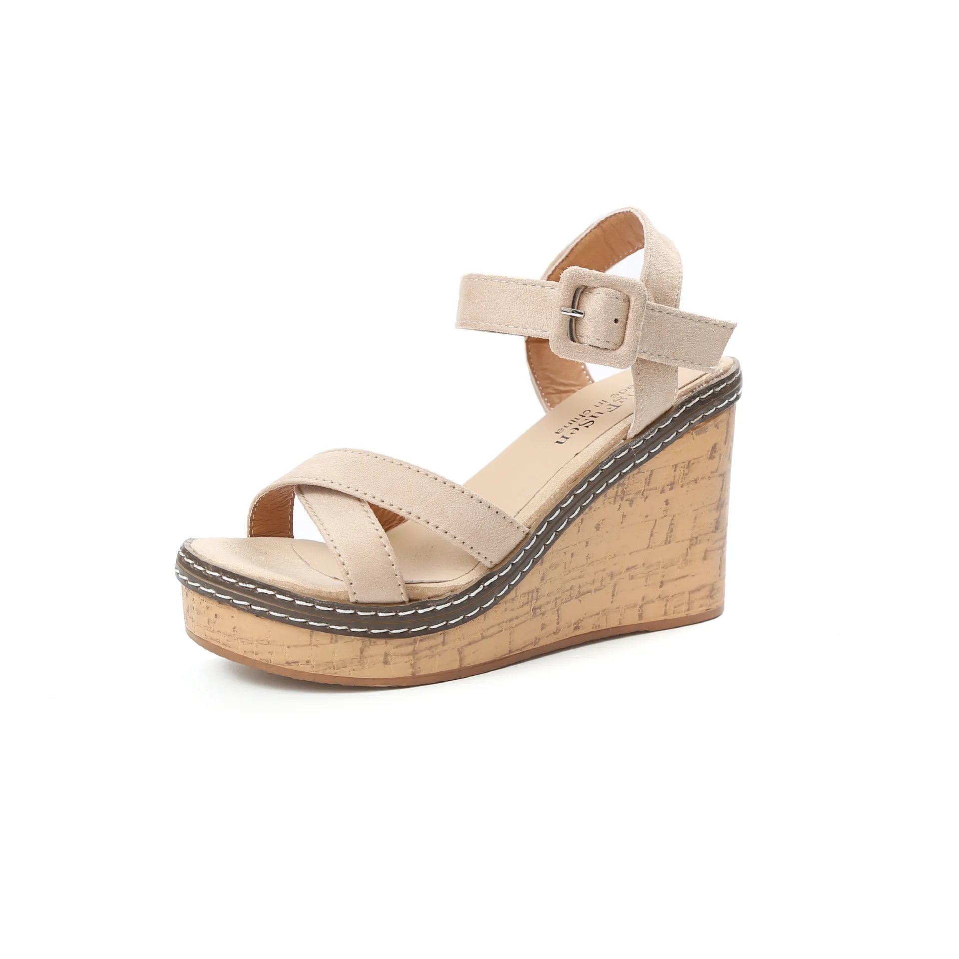 

Slope heel sandals women's summer high heeled sandals of Korean version
