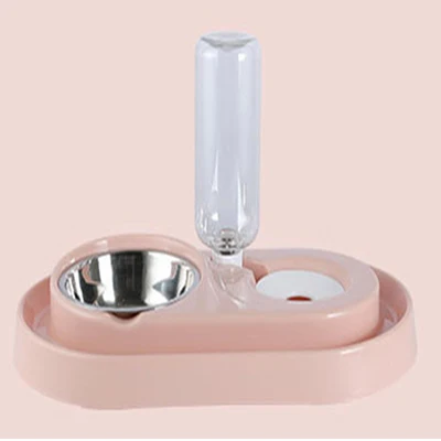 Pink Миска для кошки бутылочка для подачи воды в Поильник для собак миска для кошки котенок питьевой фонтан блюдо для еды миска для домашних животных товары автоматическая подача воды для кошки Dod - Цвет: Pink