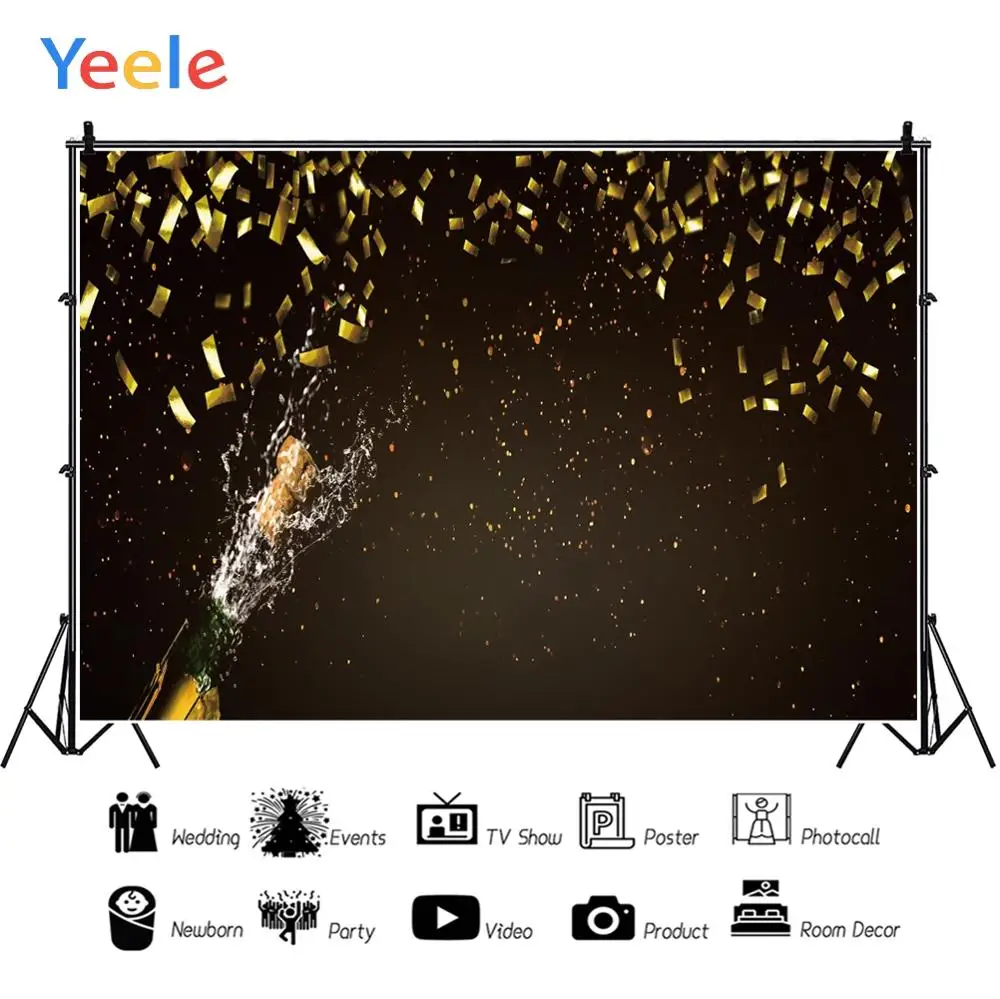 Фоны для фотосъемки Yeele с изображением новогодней семейной вечеринки пивной