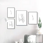 Минималистичный модный постер ручной работы Холст Картина абстрактные эскизы Художественная печать Современная Настенная картина для гостиной домашний декор