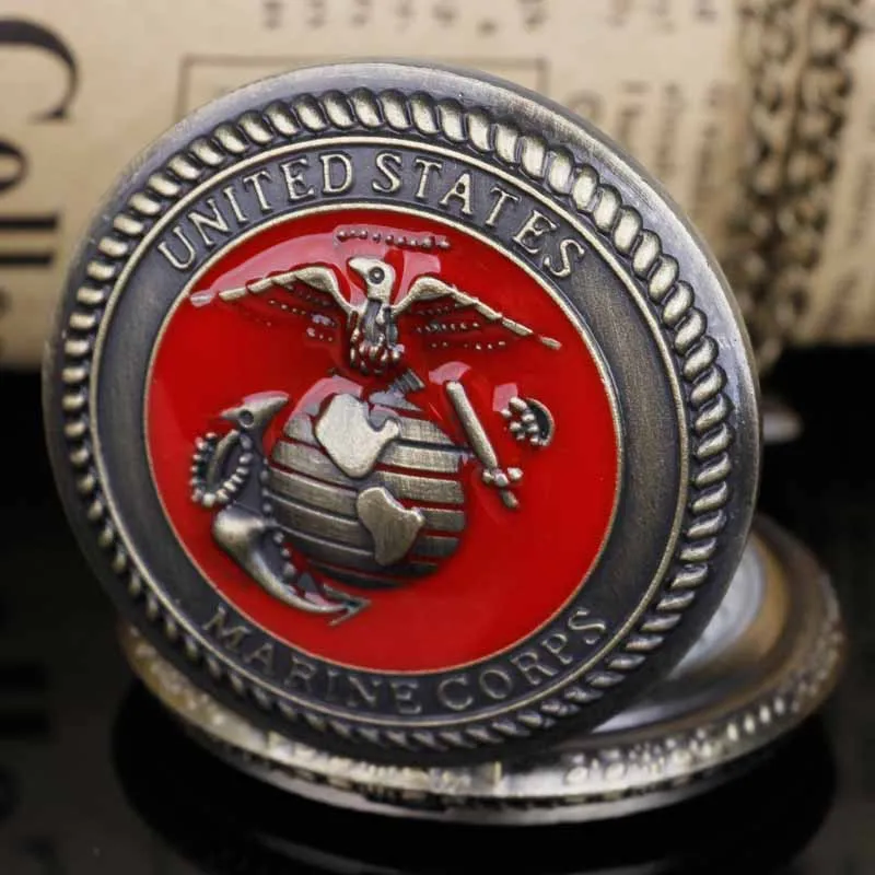 Часы наручные мужские бронзовые в стиле ретро винтажные карманные морской