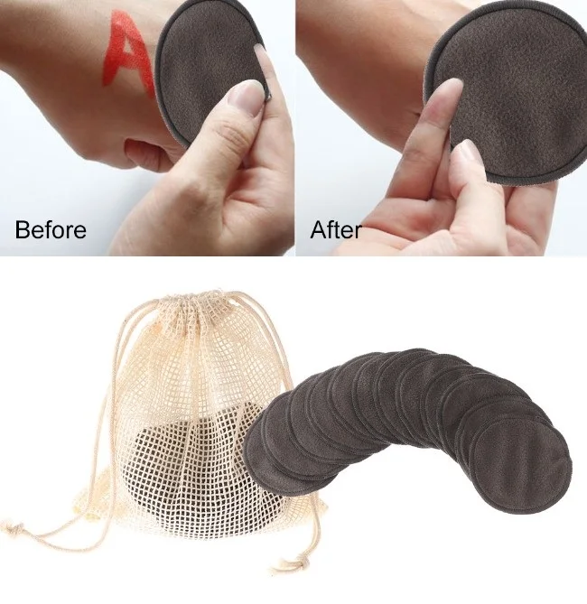 

1/10/16pcs Washable Reusable Cleansing Cotton Make Up Remover Soft Cleaning Pad