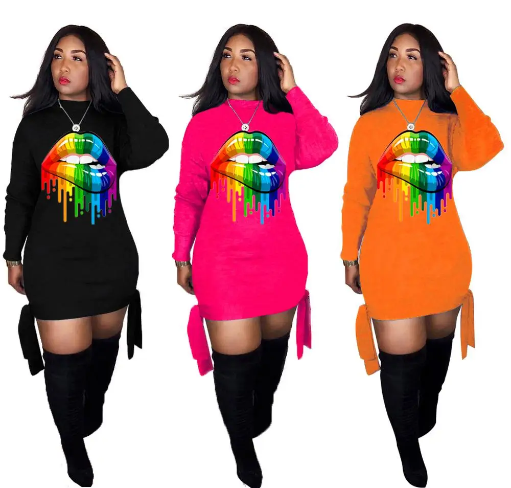 Женское платье с длинным рукавом Размеры S M L XL XXL 3XL|Женские платья| |