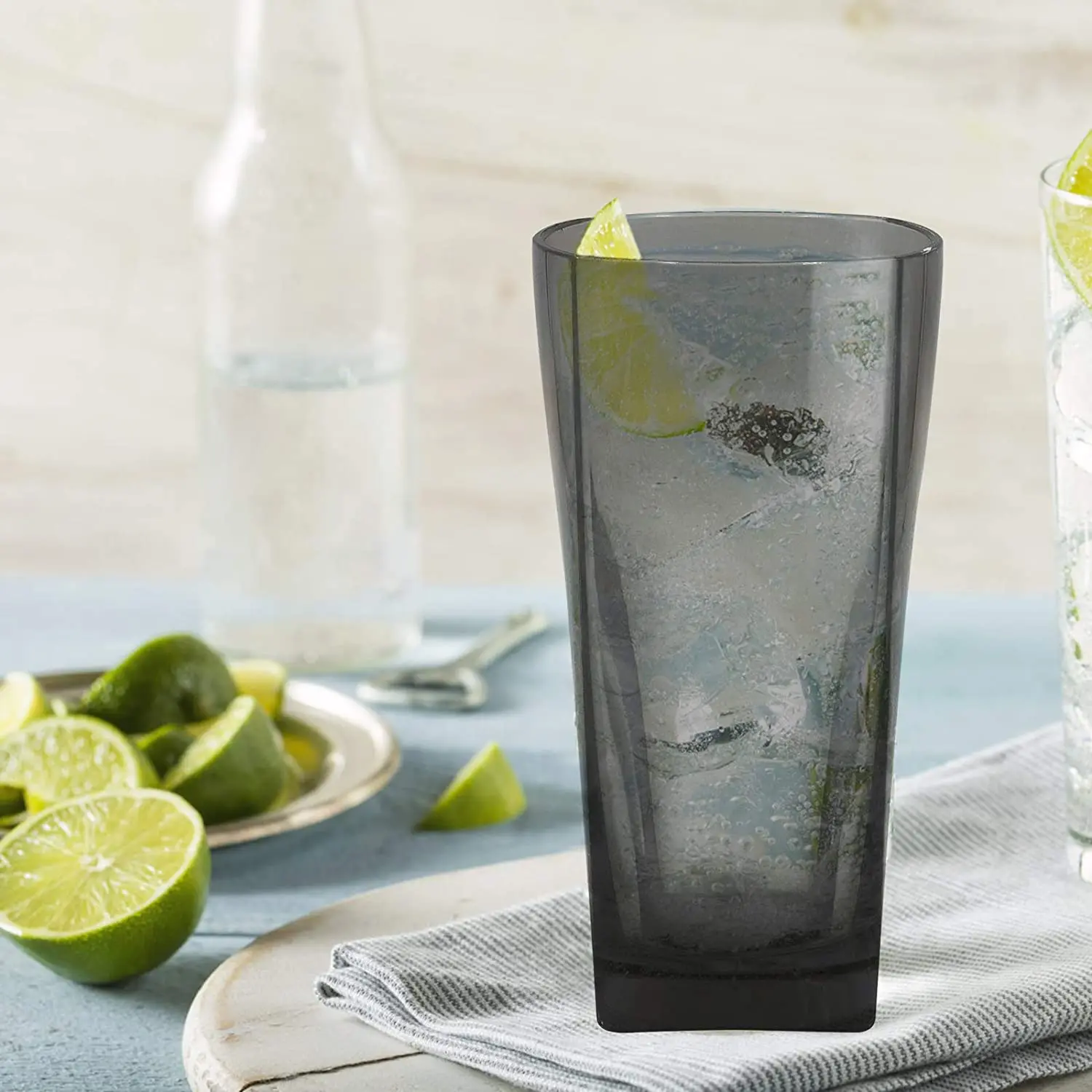 

6 шт., Многоразовые прозрачные стаканы для питья, 12 унций