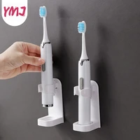 1pc creative traceless stand rack toothbrush organizer electric toothbrush wall mounted holder space saving bathroom accessories