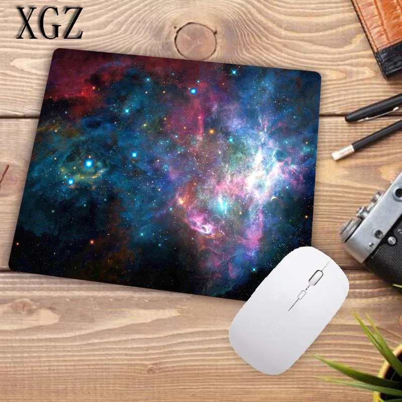 XGZ Large Waterproof Mouse Pad Rubber Gaming Keyboard Desk Mat with Locking Edge Outer Space Stars Nebulae Wrist Rest | Компьютеры и