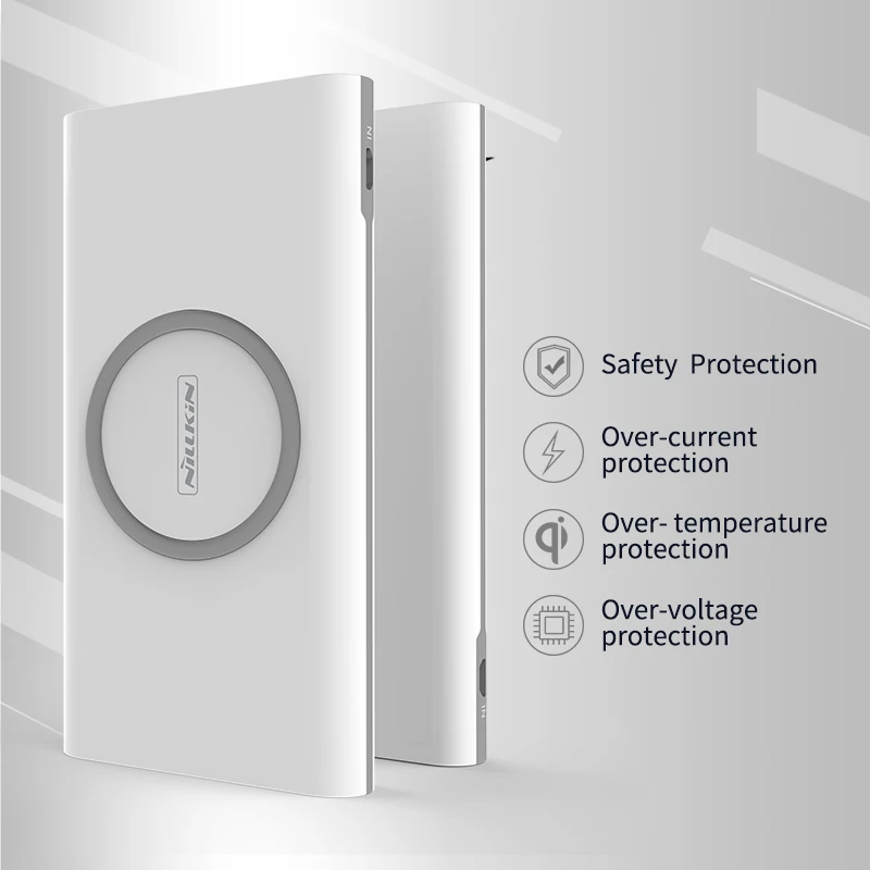 DDKSPARK power Bank 10000 мАч Nillkin 2 в 1 Qi беспроводной банк питания для iPhone X/8 для samsung S9 S8 для Mi 9