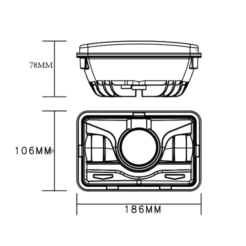 45 Вт DRL Led с Ангельские глазки Высокий Низкий Луч дневные ходовые огни светильник