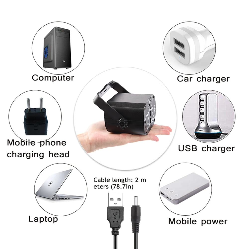 Светодиодный диско-проектор с 60 узорами лазерный прожектор RGB для диджея