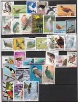 new 50pcslot bird all different from many countries no repeat unused postage stamps for collecting