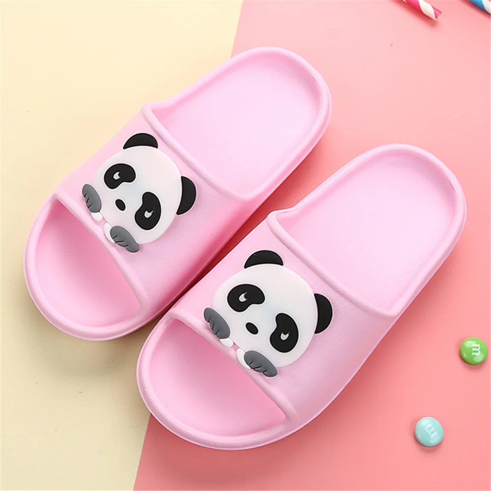 Шлепанцы детские для мальчиков и девочек Мультяшные панды садовая обувь дома