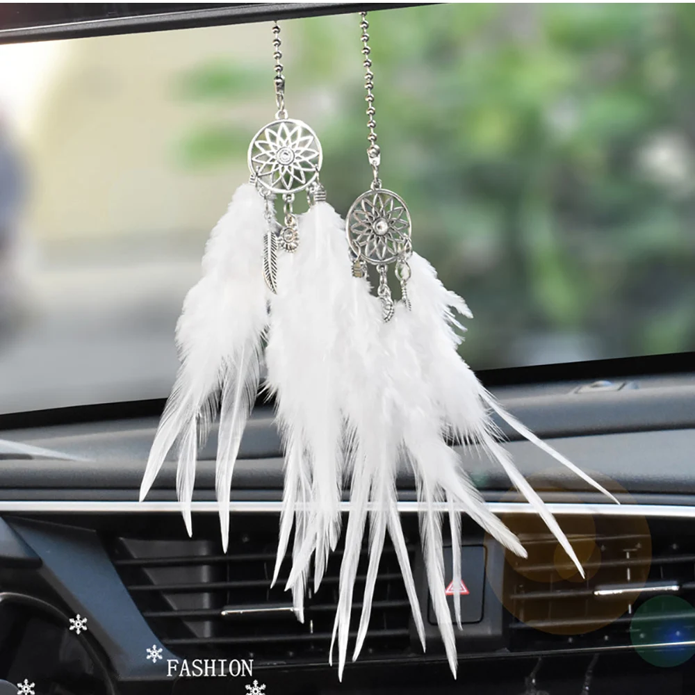 

1pcs Dream Catcher Car Pendant Wind Chimes Feather Decoration Home Decor & Wall Hanging Adornment Handmade Dreamcatcher Gifts