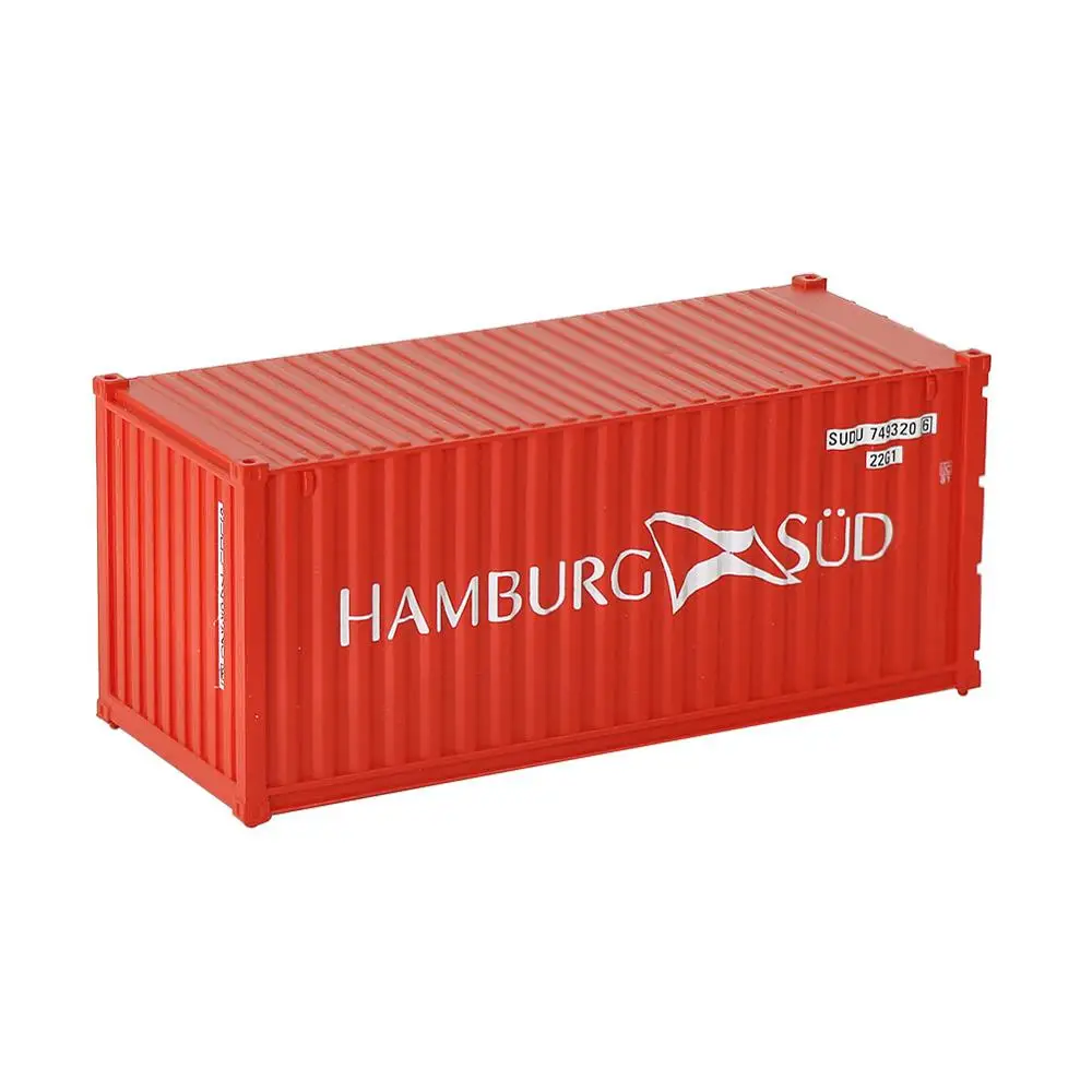 HAMBURG SUD C8726 1 шт. 20 футов грузовой контейнер HO Масштаб 1: 87 20 футов контейнер модель железнодорожной линии макет - Цвет: HAMBURG SUD