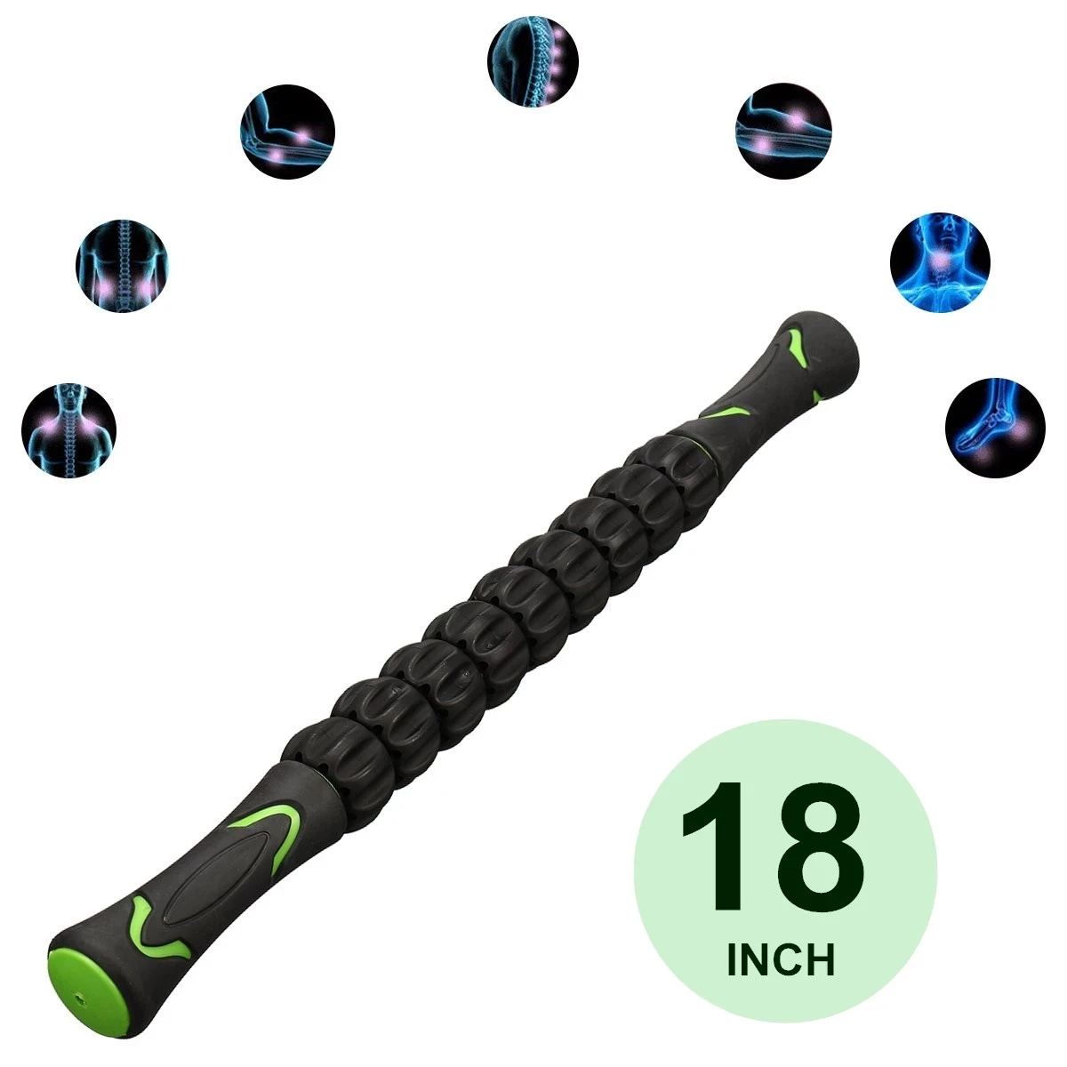 

Yoga Massage Roller Stick Leg Back Relaxion Foam Roller Muscle Therapy Relieve Physio Yoga Block Fitness Equipment TPR ABS