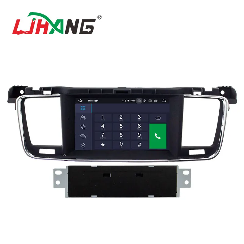 LJHANG автомобильный мультимедийный плеер Android 10 для PEUGEOT 508 2011-2017 GPS навигация WIFI 1 Din