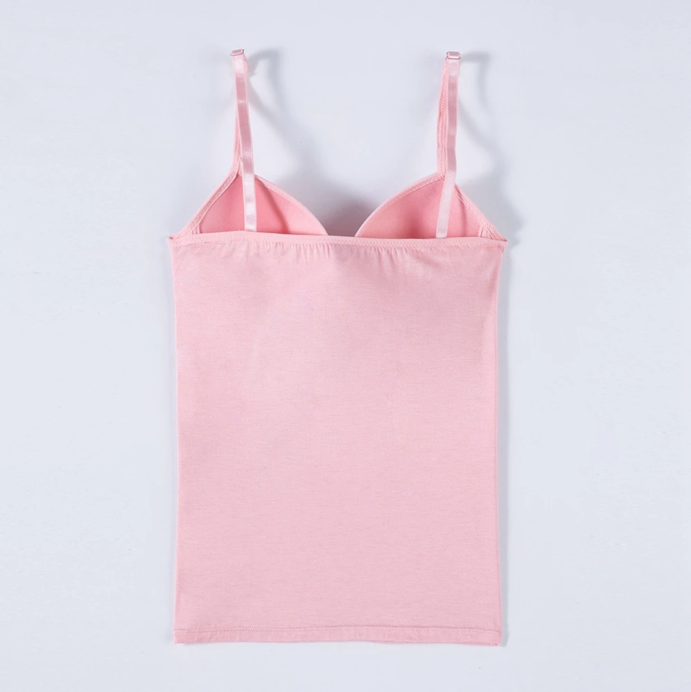 AMYO Новая летняя Кофта женская футболка модал Camis со встроенной полкой