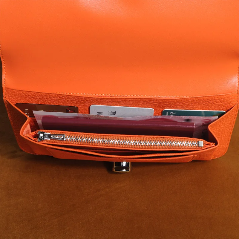 Женская кожаная сумка для паспорта OUSSON кошелек из мягкой кожи вместительная