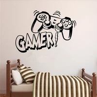 most popular gamer wall sticker video game home decor living room kids room boys room decoration art murals