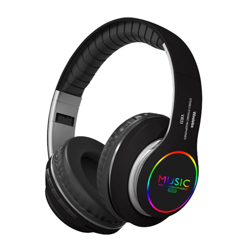 

Bluetooth Headphones,Bluetooth 5.0 Headset with Colorful Lights, Call Function,Music Headset Bilateral Stereo Headphone