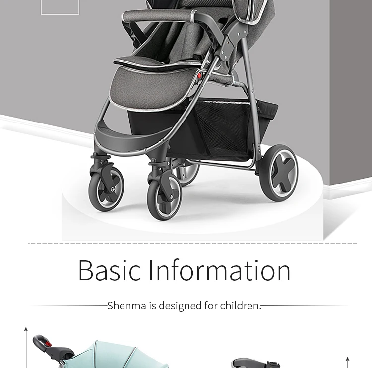 Baby stroller children's lightweight folding umbrella car newborn can sit reclining baby portable shock absorber trolley