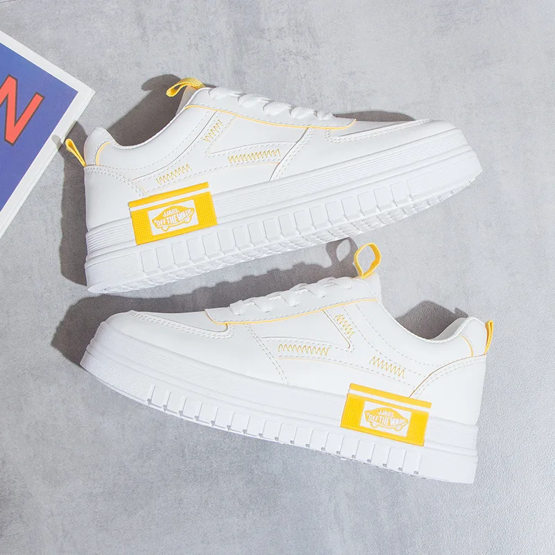 SWYIVY Chaussure White Sneakers Women Casual Shoes Shallow 2020 Spring Fashion Woman Platform Ladies For | Обувь