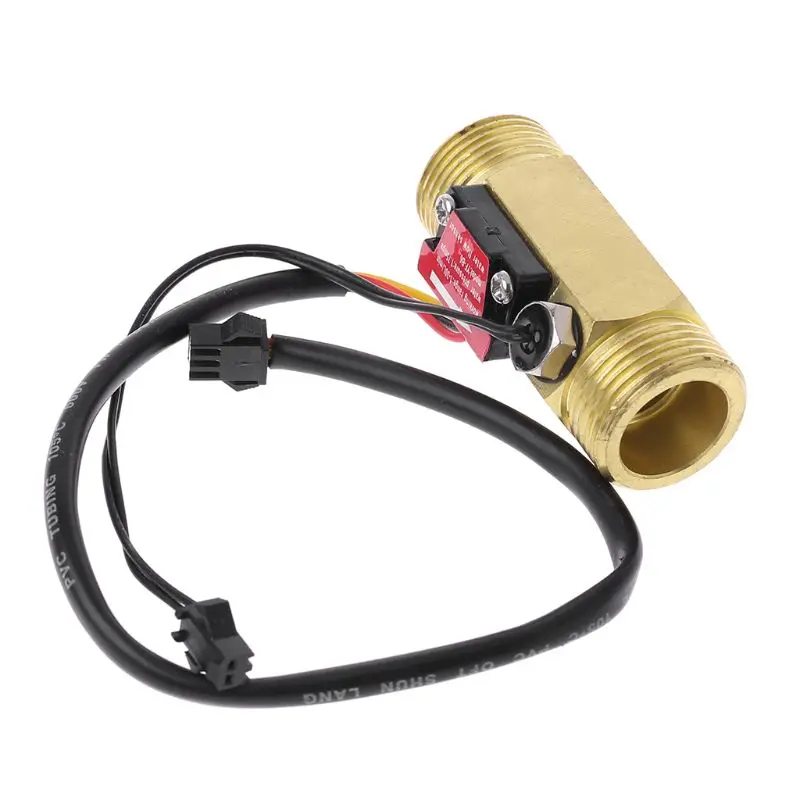 G3/4&quot Flow Sensor Water Switch With Temperature Detection For Turbine Liquid Copper Shell Hall Meters | Инструменты