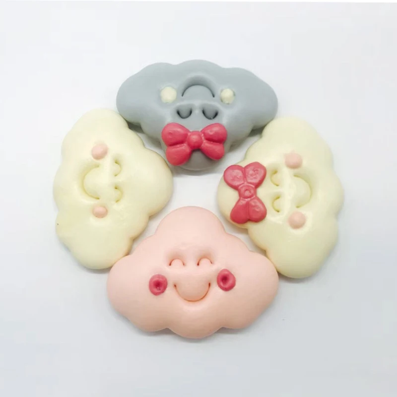 Lovely Clouds Baby Smiling Unicorn Crown Cloud Biscuit Cutter for Kids Birthday Fondant Cookies Cupcake Top Decorating