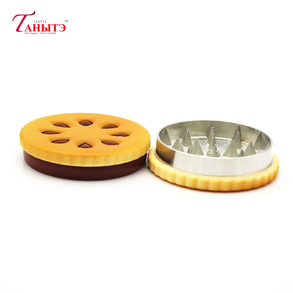 

Cookie Manual Herb Grinder 2 Layers Smoking Tobacco Herb Smoking Pipe Grinder Smoke Tobacco Crusher Pipes For Smoking Weed