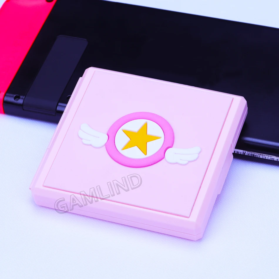 Милый чехол для игровых карт Nintendo switch Animal Cross новые горизонты SD-карты NS розовый