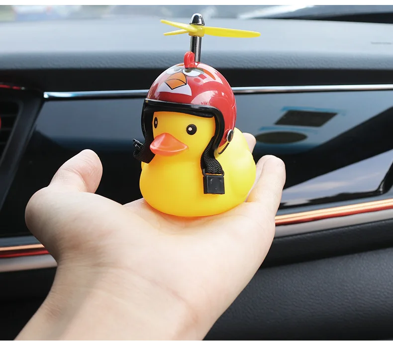 Kayme кукла для приборной панели автомобиля маленькая Желтая утка украшения салона