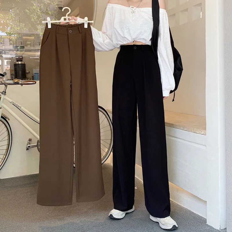 Брюки женские повседневные с завышенной талией на осень 2021 | Женская одежда