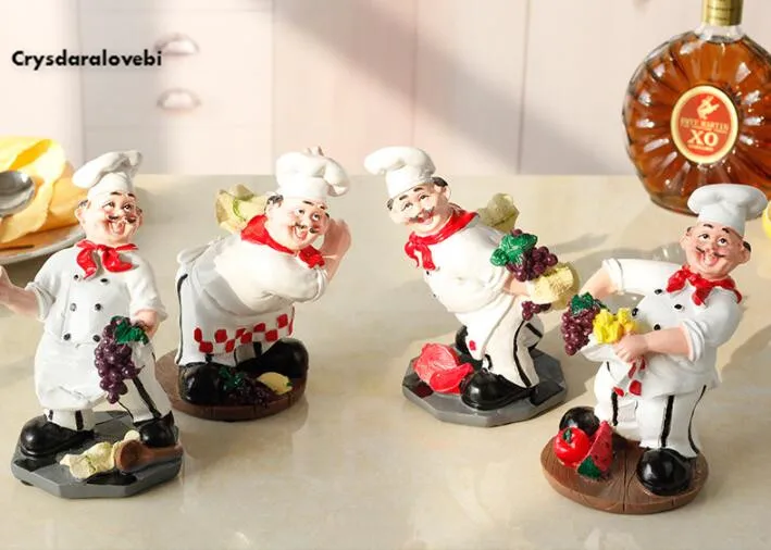 Креативные фигурки шеф повара из смолы украшения для пекарни аксессуары дома