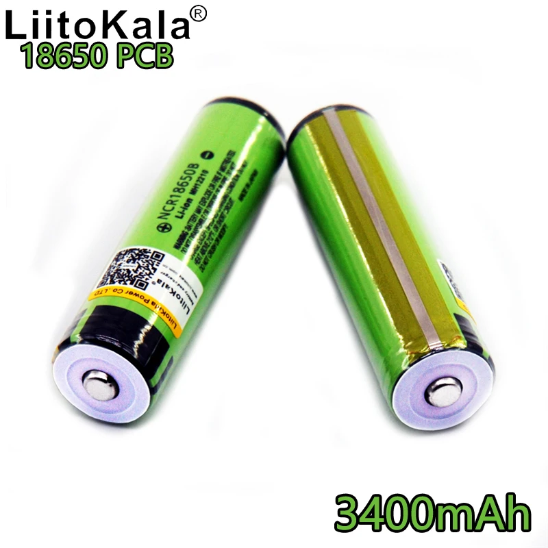 Liitokala 18650 для 3400 PCB ncr18650b 3400 мАч перезаряжаемая батарея защитный фонарик батарея литиевые батареи