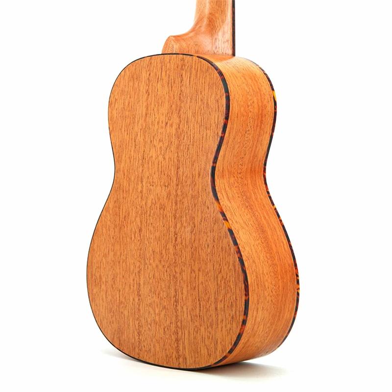 SevenAngel 23 Inch Ukulele Spruce Top Sapele back Acoustic Guitar 4 string Electric Ukelele with pickup EQ Red Celluloid Binding | Спорт и