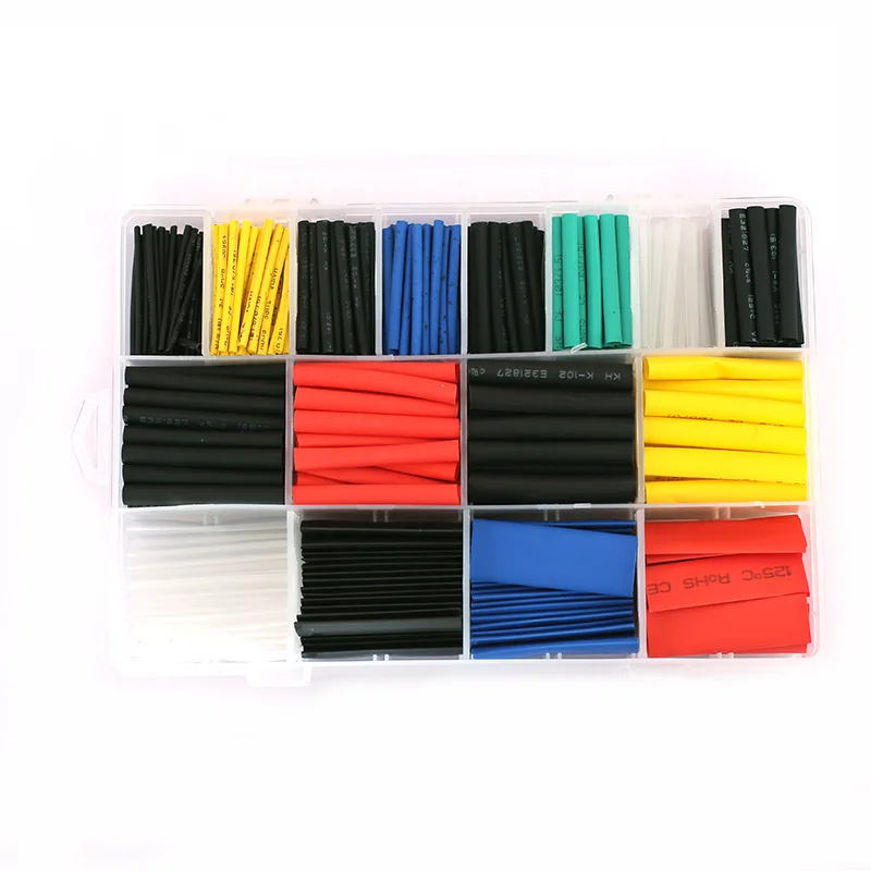 

580pcs with box heat shrink termoretractil heat shrink tube krimpkous shrink tube tubo termoretractil termoretractil para cables