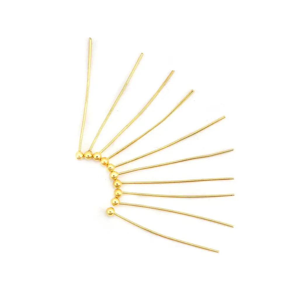 DoreenBeads 500 шт золотой цветной шарик шпильки 0 5x25 мм (24 калибра) (B03399) | Украшения и
