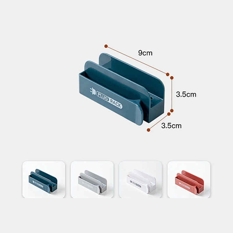 

Multifunctional Plug Holder Hook Creative Household Cable Organizer Plastic Wall Hanging Free Punch Holder Tool