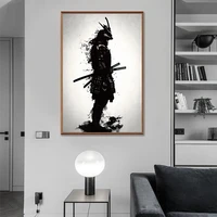 japanese samurai poster print on canvas modern sword wall art decoration samurai living room bedroom figure painting hd printing