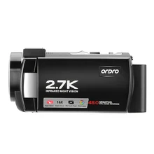 Video Camera for Blogger, Ordro AE7 2.7K IR Night Vision Digital Camcorder Full HD YouTube Vlogging Filming Cameras