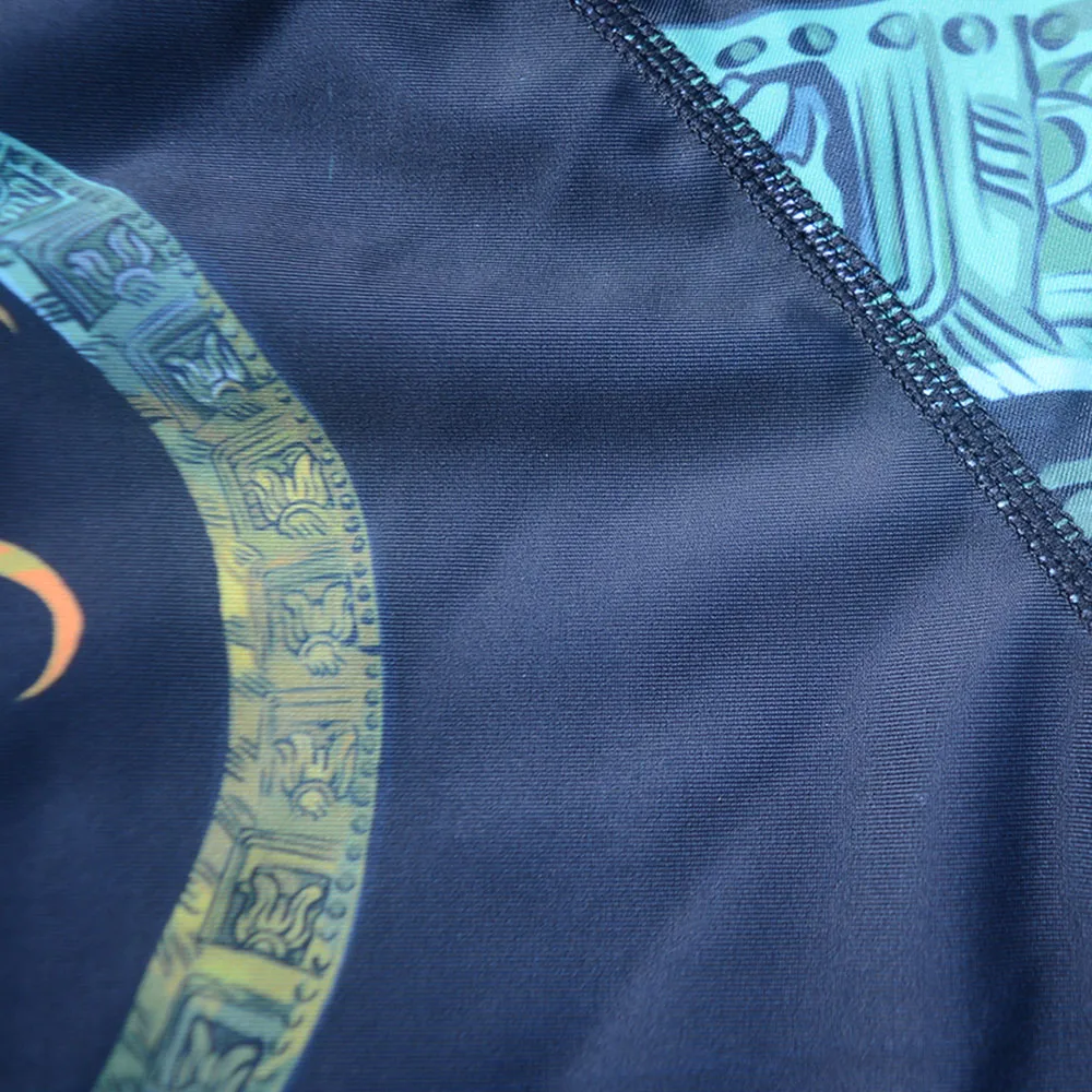 Мужская быстросохнущая футболка Rashguard с длинным рукавом пляжная одежда для
