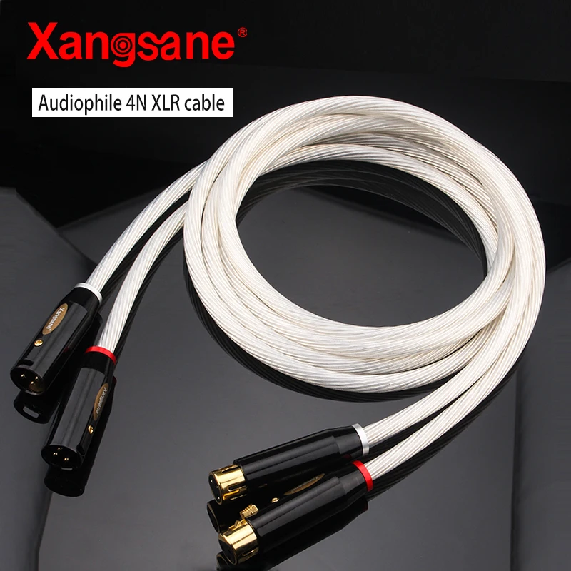 Пара посеребренных высококлассных XLR-кабелей xangжане HiFi 5N OCC кабель для
