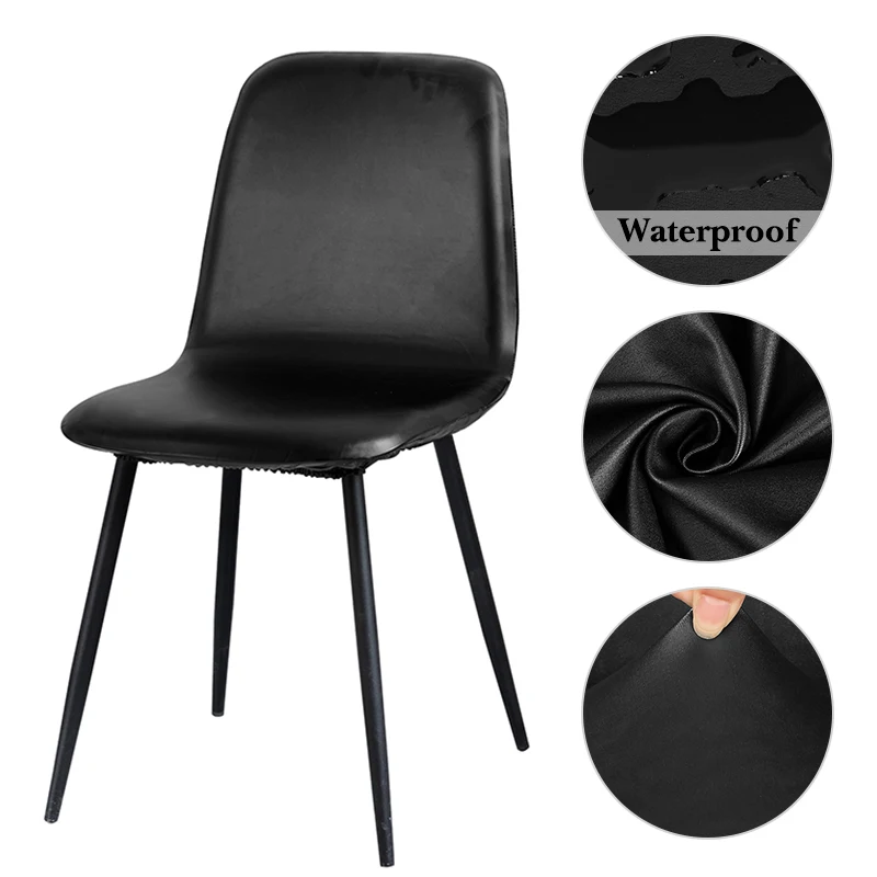 1/2/4/6 шт Водонепроницаемый короткие задняя крышка стула (Eames сиденья ПУ чехлы на