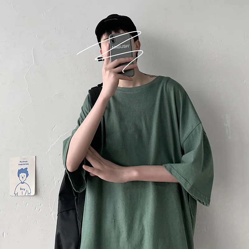 

Men's Cotton Fashion Tshirt Mens Summer T-shirts 5XL Male Oversized Tee Shirts Funny Casual T Shirt Tee for Man