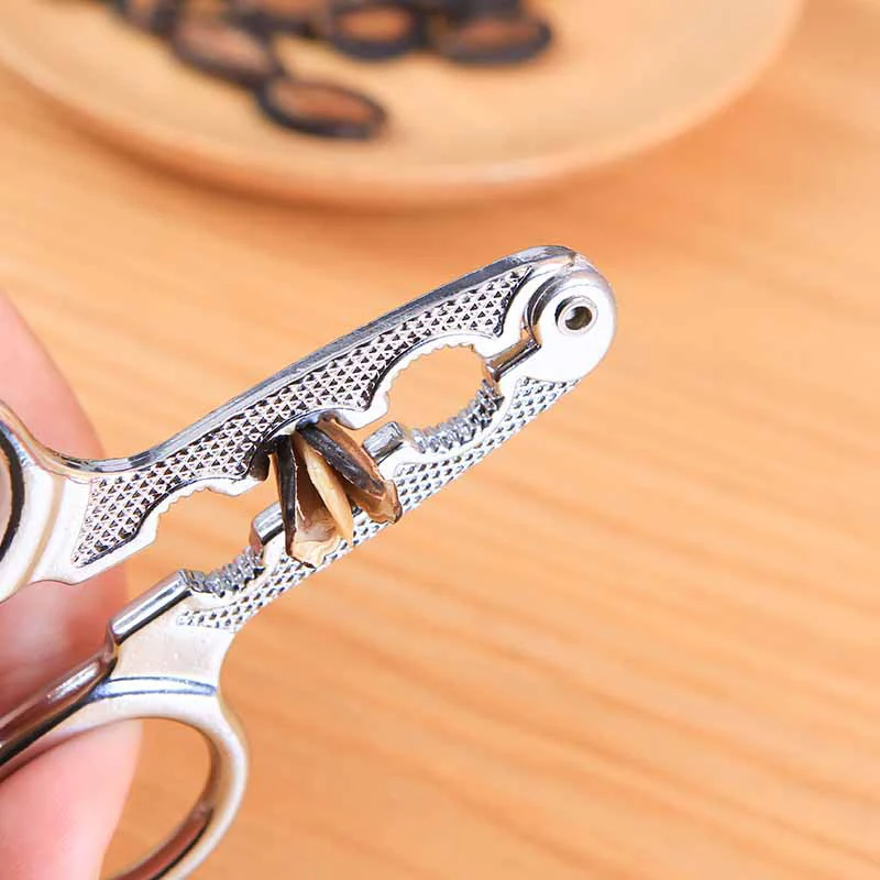 

Melon Seed Scissor Plier Nut Cracker Kitchen Utensils Nutcracker Stainless Steel Multi-Function Pine Nut Sheller Opener