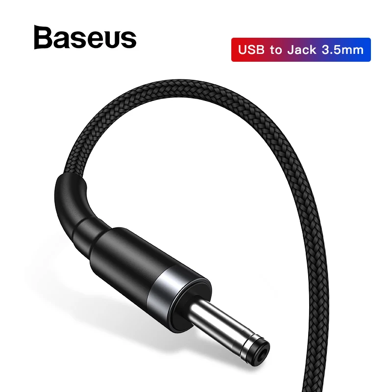 Baseus USB для постоянного тока 3,5 мм кабель питания USB A для 3,5 Jack 5 в кабель питания для динамиков увлажнитель воздуха USB вентиляторы Кабель зарядного устройства