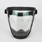Полнолицевая маска, активный щит, прозрачные противотуманные очки, защита от пыли и брызг, дышащие Регулируемые велосипедные очки, защитная воздушная маска