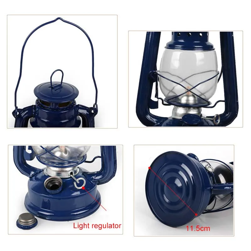 

Retro Classic Kerosene Lamp 4 Colors Kerosene Lanterns Portable Lights Adornment BOM666