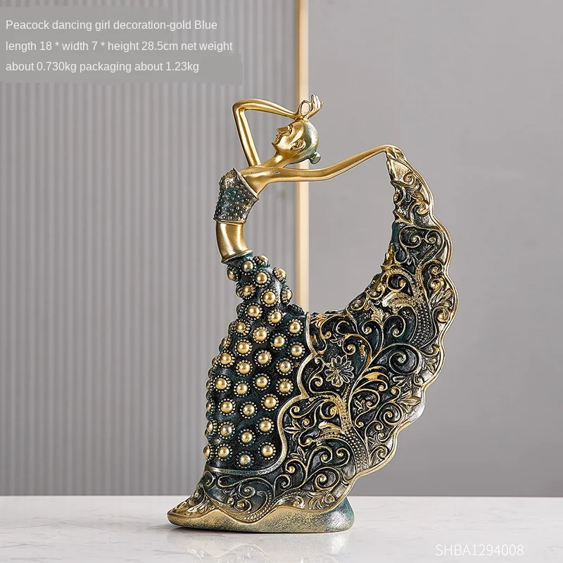 

Modern People Model Dance Sculpture Home Decoration Accessories Creative Girl Statues Living Room Decorative Office Desk Decor