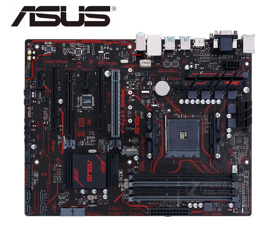 Материнская плата ASUS PRIME настольная розетка AM4 DDR4 USB3.0 USB3.1 64 Гб HDMI DVI VGA X370 |